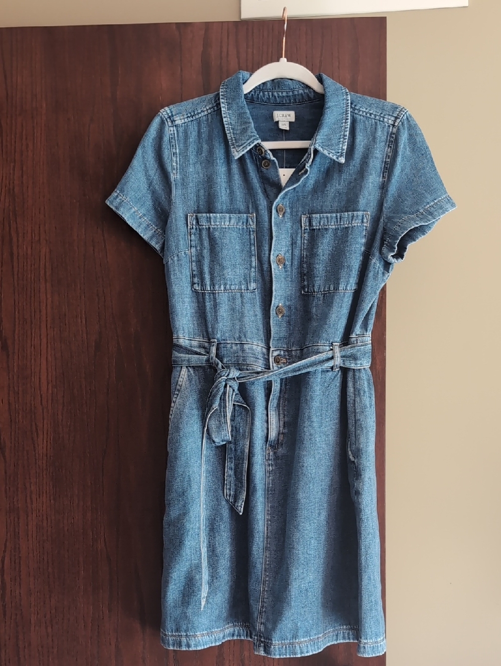J. Crew Factory Denim Shirt Dress